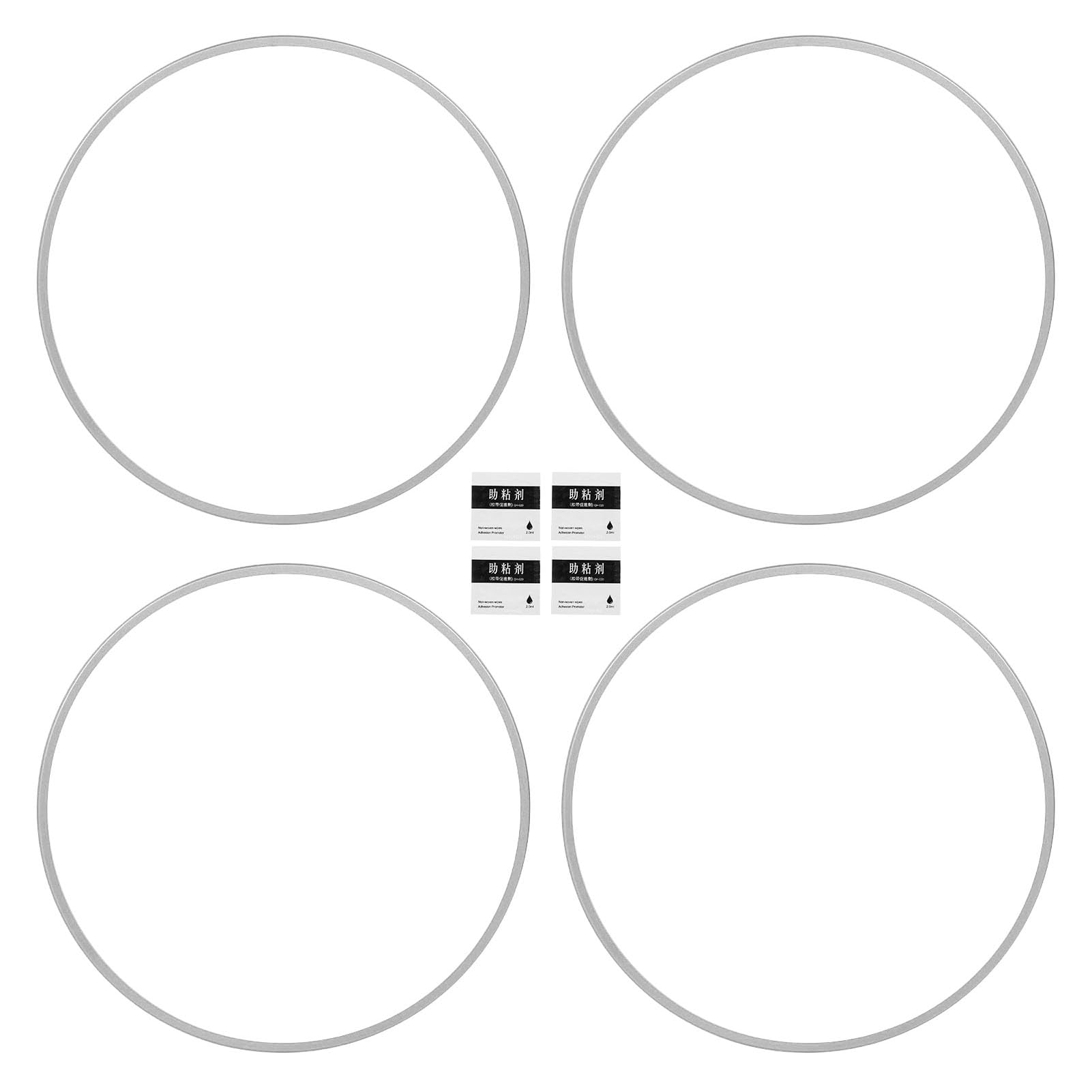 Universeller Aluminiumlegierung Randschutzschutz, Selbstklebender 19 -Zoll (Silber) von PUNELE