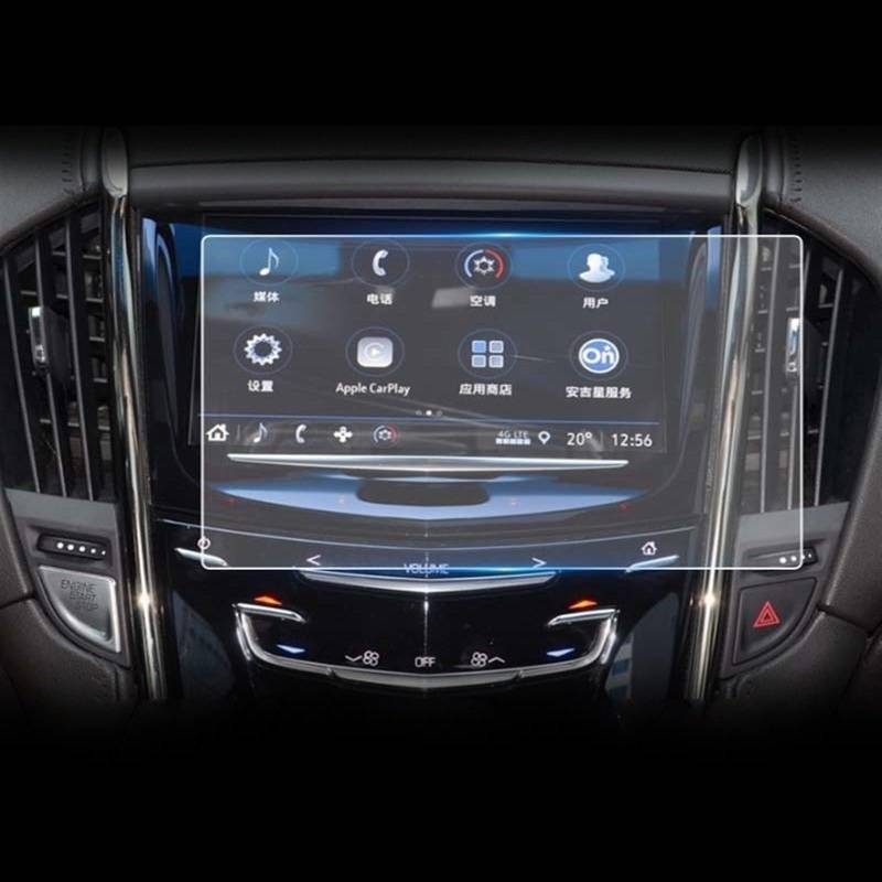 Auto GPS Navi Folie Kompatibel Mit Cadillac Für XTS Cts 2014–2017 2018 2019, Auto-Navigations-Displayschutzfolie, Auto-GPS-Navigationsfolie, LCD-Display-Schutzfolie von PUNICS