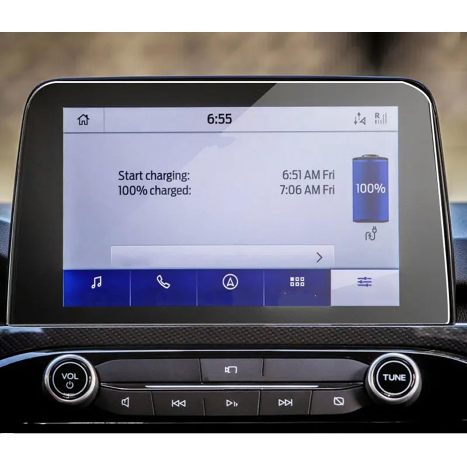 Auto GPS Navi Folie Kompatibel Mit Ford Für Kuga 2020 Gehärtete Folie Für Autonavigation Displayschutzfolie Aus Gehärtetem Glas Auto-GPS-Navigation Stahlschutzfolie von PUNICS