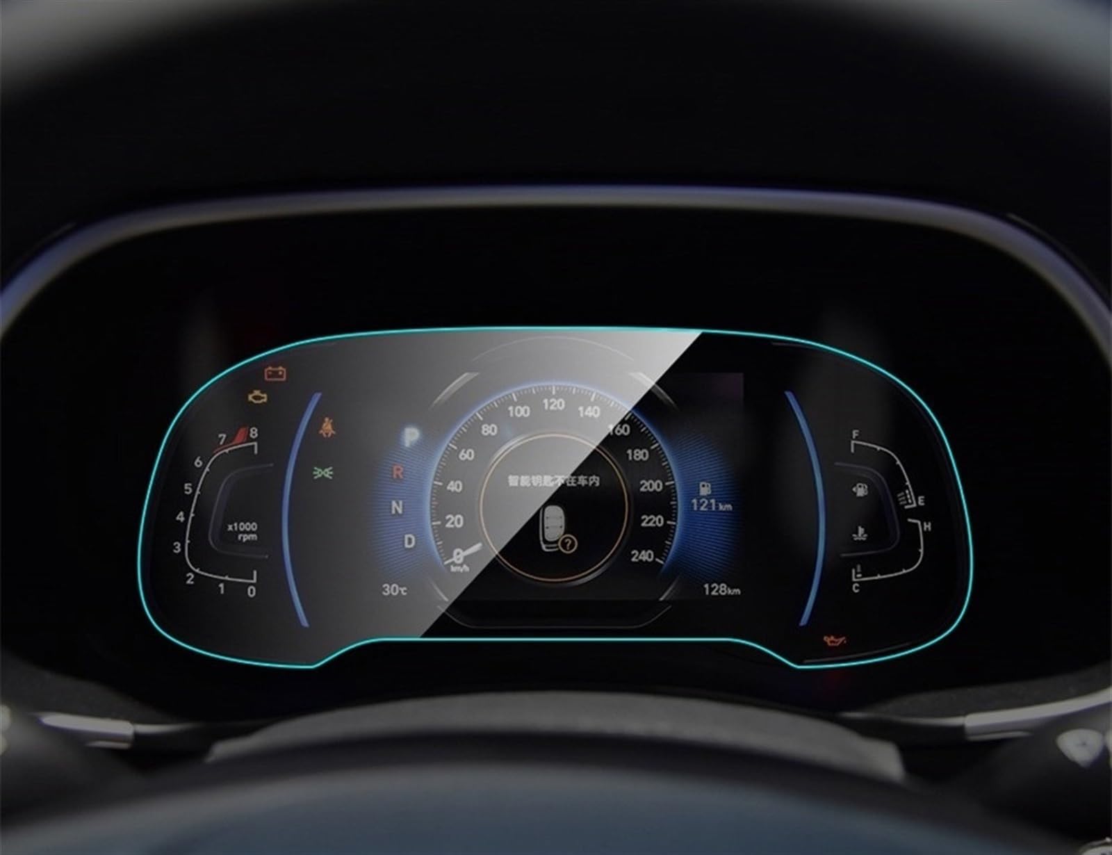 Auto GPS Navi Folie Kompatibel Mit Hyundai Für Tucson 2019, Auto-Innenraum-Armaturenbrett-Membran, Schützende TPU-Folie, Auto-Instrumententafel-Displayschutz, Auto-Innenraum von PUNICS