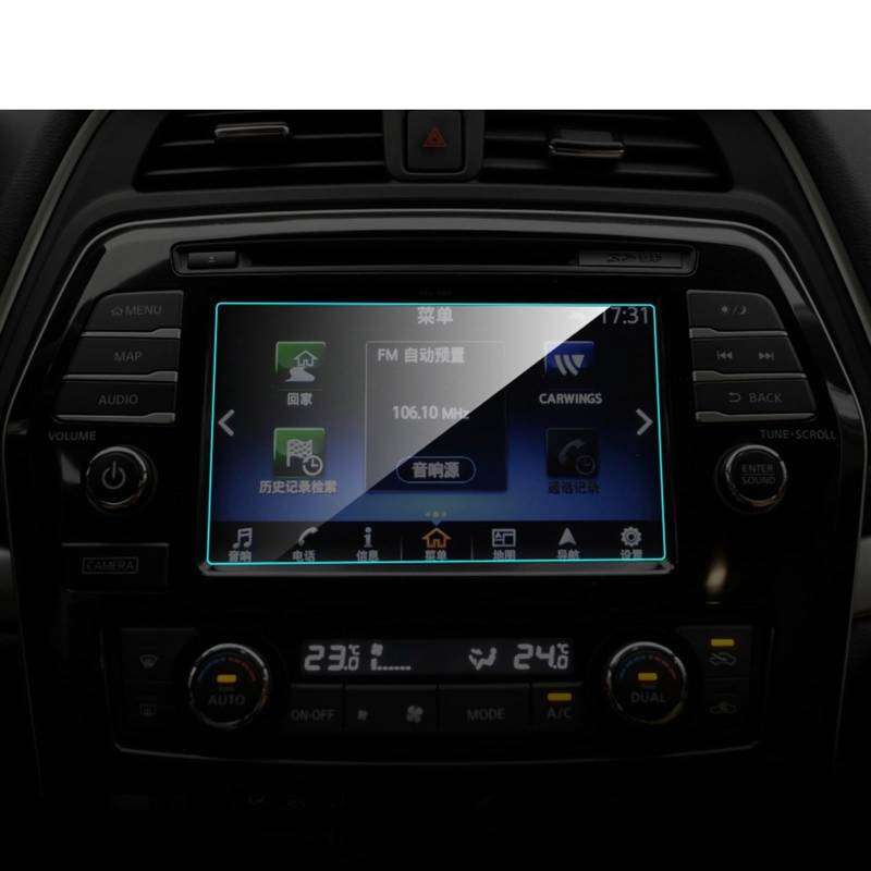 Auto GPS Navi Folie Kompatibel Mit Nissan Für Maxima 2016 8 Zoll, Auto-Schutzfolie Aus Gehärtetem Glas, GPS-Navigation, Displayschutzfolie, Transparente Schutzfolie von PUNICS