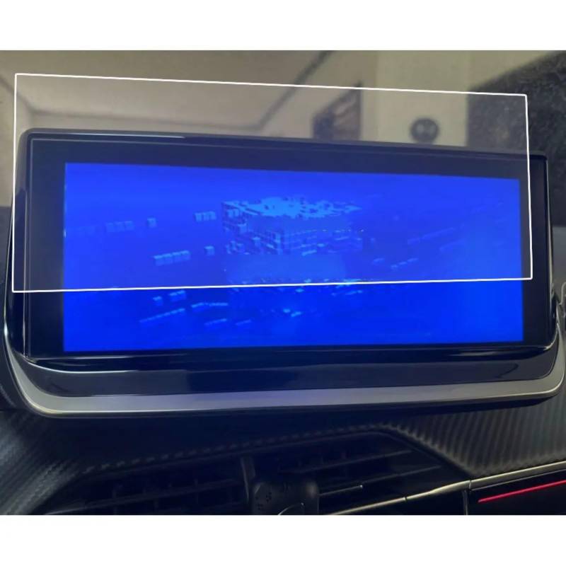 Auto GPS Navi Folie Kompatibel Mit Peugeot Für 208 2023 Gehärtete Autonavigationsfolie Auto-LCD-Bildschirm Gehärtetes Glas Schutzfolie Innenzubehör(Size 2) von PUNICS