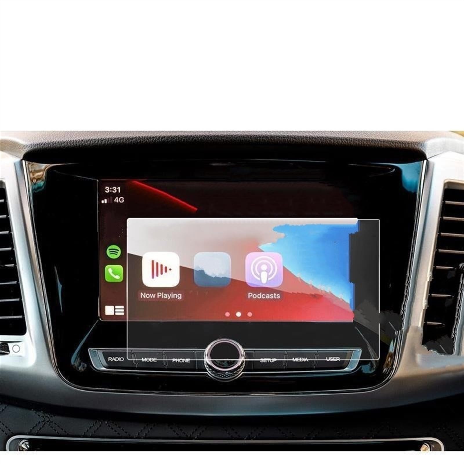 Auto GPS Navi Folie Kompatibel Mit SsangYong Für Musso 2019 2020 2021 2022 8 Zoll Autoradio-Navigations-Displayschutzfolie Aus Gehärtetem Glas, GPS-Navigationsfolie von PUNICS