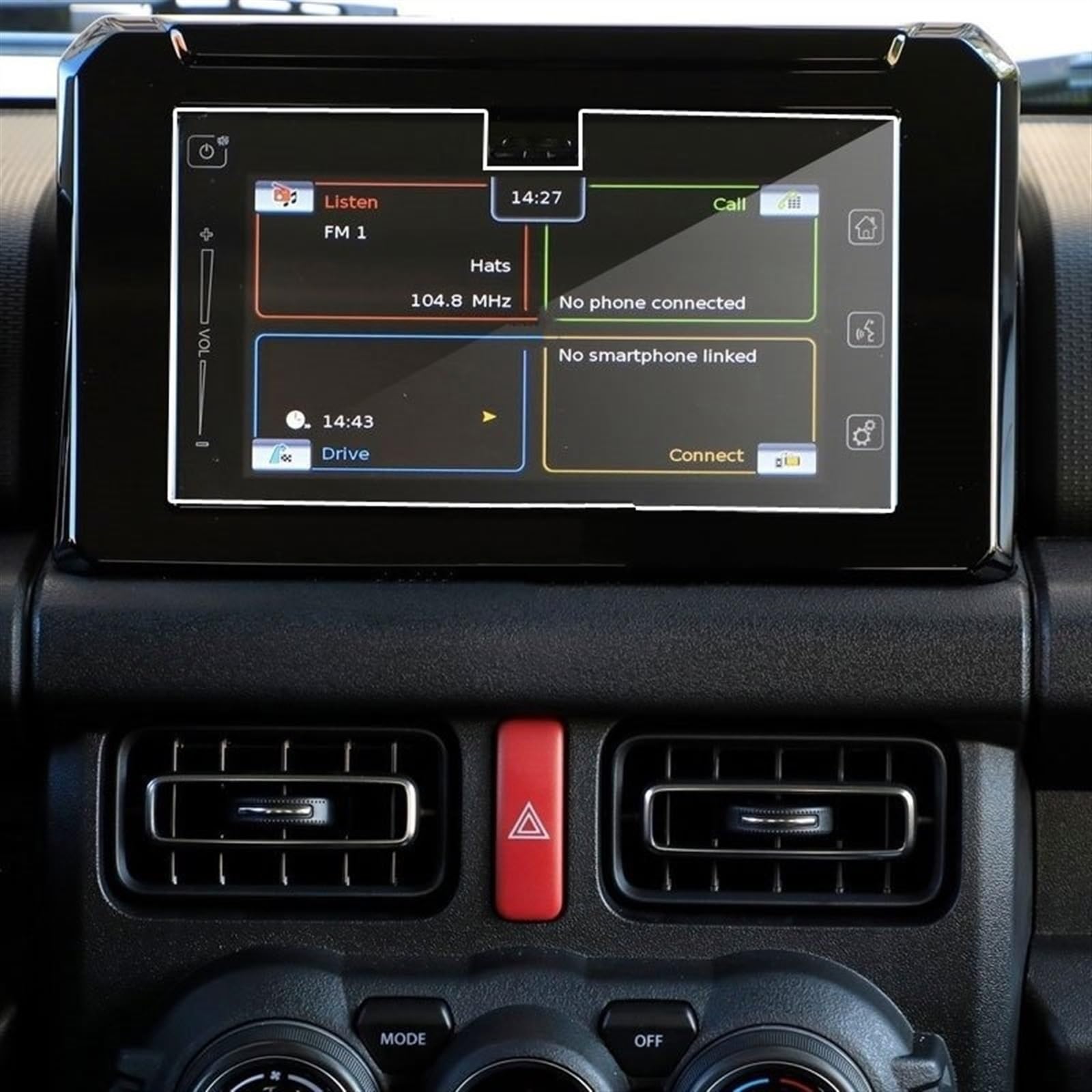 Auto GPS Navi Folie Kompatibel Mit Suzuki Für Jimny 2019, Autoradio, GPS, Autobildschirm, Autonavigation, Displayschutzfolie, Gehärtetes Glas, Schutzfolie Für Den Innenbereich von PUNICS