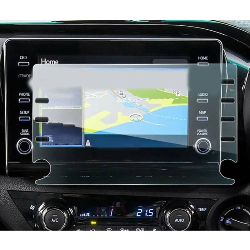 Auto GPS Navi Folie Kompatibel Mit Toyota Für HiLux 2020 2021 8-Zoll-Schutzfolie Für Autonavigation Auto-GPS-Navigation Displayschutzfolie Aus Gehärtetem Glas von PUNICS