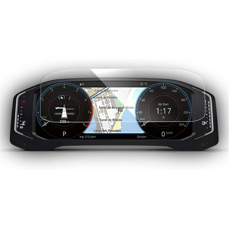 Auto GPS Navi Folie Kompatibel Mit VW Für Tiguan Für Allspace 2019 2020 2021 2022 2023, Auto-Instrumenten-Armaturenbrett-Displayschutzfolie, Display-Schutzfolie von PUNICS