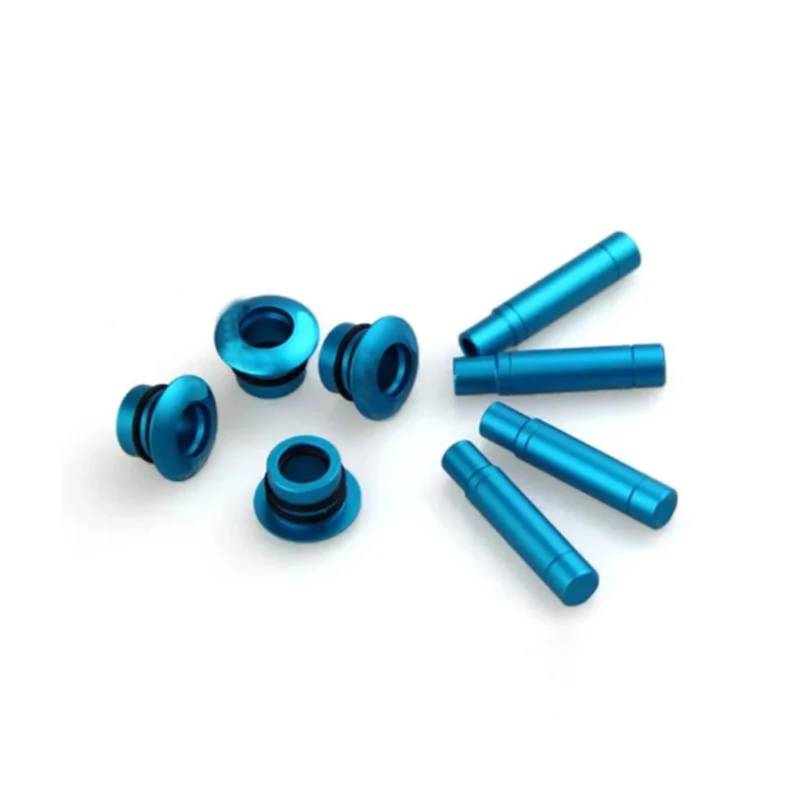 AutoZugstiftknöpfe Kompatibel Mit Opel Für Mokka Für Astra J Für Insignia Autotürschloss Stick Pin Cap Türschlossknöpfe Türschlossstange(Blue) von PUNICS