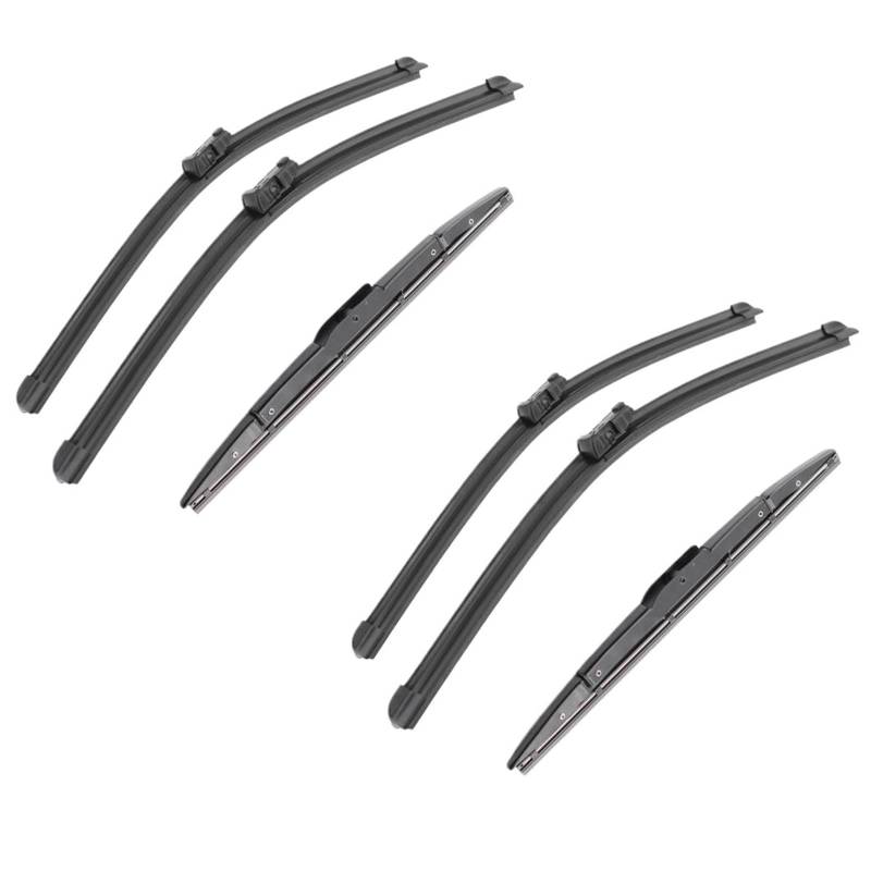 Flachbalken Kompatibel Mit Cadillac Für SRX 2010 2011 2012 2013 2014 2015 2016 Autowischer Vorne Hinten Wischerbürsten Scheibenwischer Autozubehör(6 PCS) von PUNICS