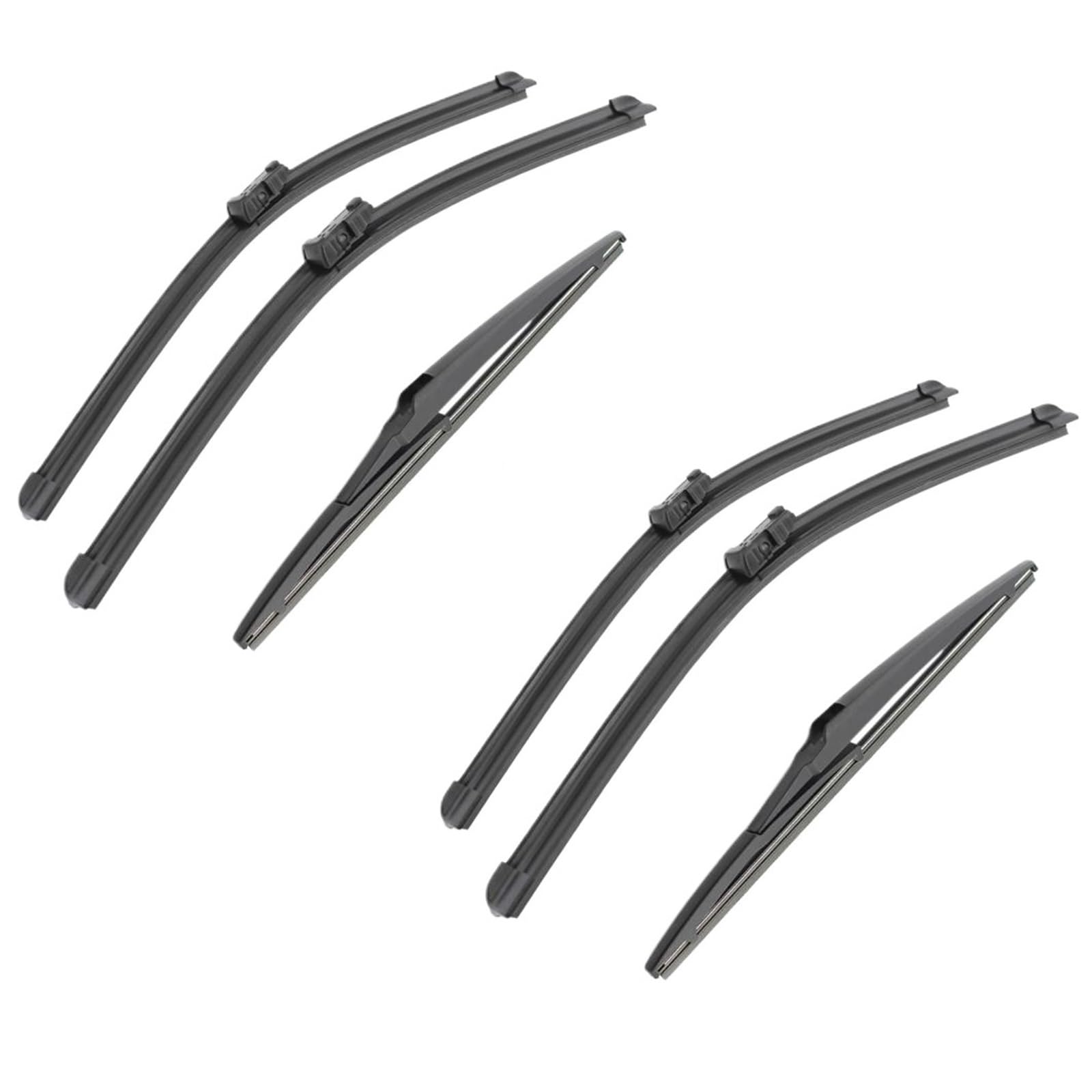 Flachbalken Kompatibel Mit Chevrolet Für Spark Ev 2013 2014 2015, Auto-Scheibenwischer Windschutzscheiben-Scheibenwischer Scheibenwischer Automotive Front Heckwischer(6 PCS) von PUNICS