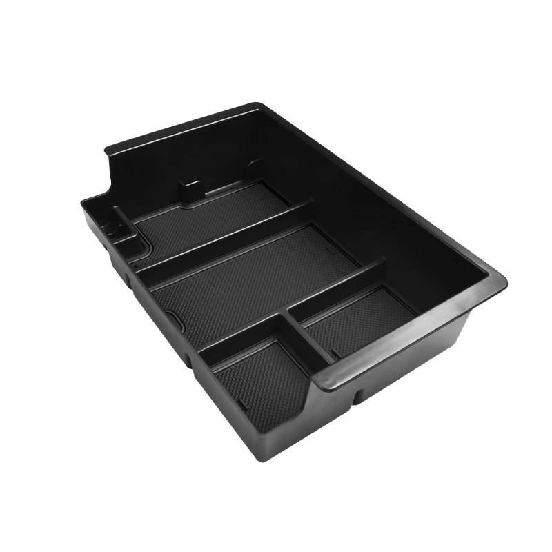 PUNICS Auto Zentrale Steuerung Tray Kompatibel Mit Chevrolet Für Silverado 2014–2018 Für Suburban Für Tahoe 2015–2020 Auto-Innenraum-Mittelkonsolen-Organizer-Ablage-Zubehör(Black Line) von PUNICS