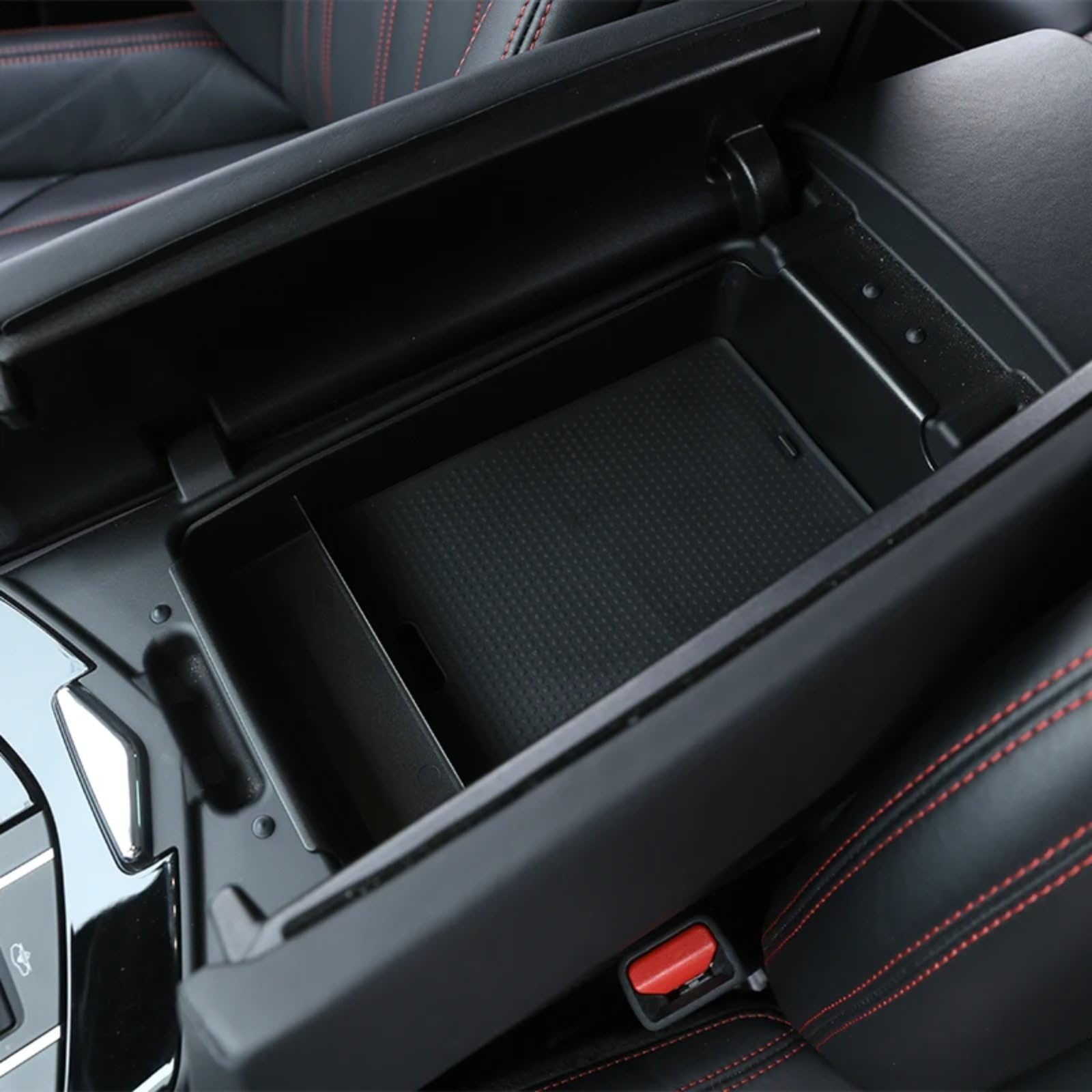 PUNICS Auto Zentrale Steuerung Tray Kompatibel Mit Maserati Für Quattroporte 2013 2014 2015 2016 2017 2018 2019 2020 2021 2022 Auto-Mittelarmlehnen-Aufbewahrungsbox-Organizer von PUNICS