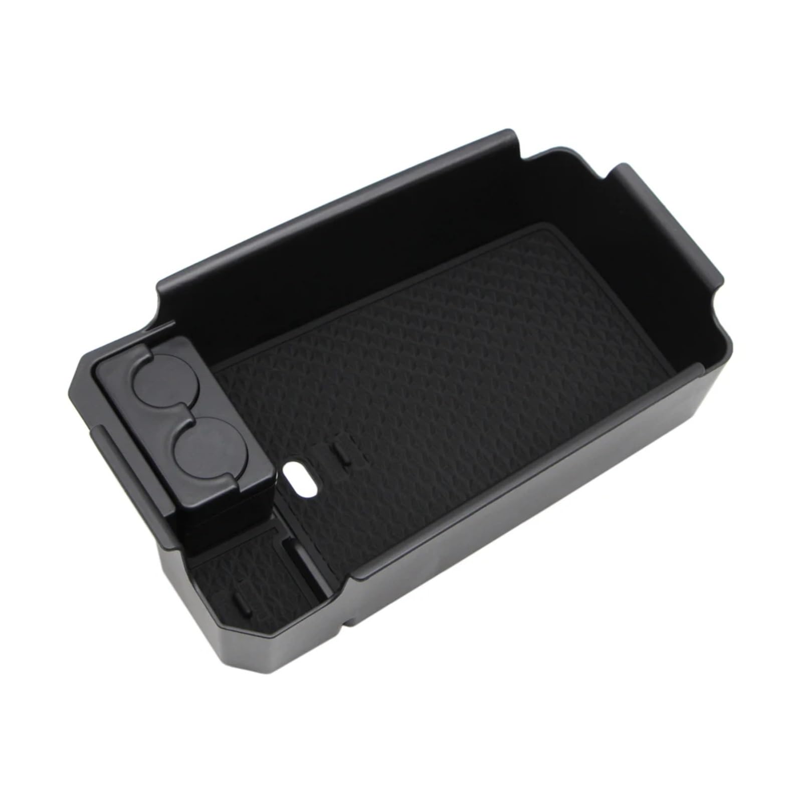 PUNICS Auto Zentrale Steuerung Tray Kompatibel Mit Volvo Für XC40 2018 2019 2020 2021, Auto-Innenraum-Armlehnen-Aufbewahrungsbox, Mittelkonsolen-Organizer, Halter-Tablett Mit Matte von PUNICS