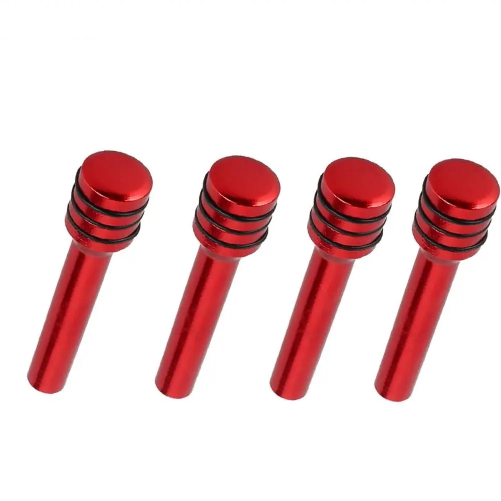 PUNICS AutoZugstiftknöpfe 4Pcs Auto Innen Zubehör Tür Bolzen Lock Pin Türschloss Stange Türschloss Pins Knopf Aufzug Abdeckungen Tür Hebe Und Verriegelung Knopf(Red) von PUNICS