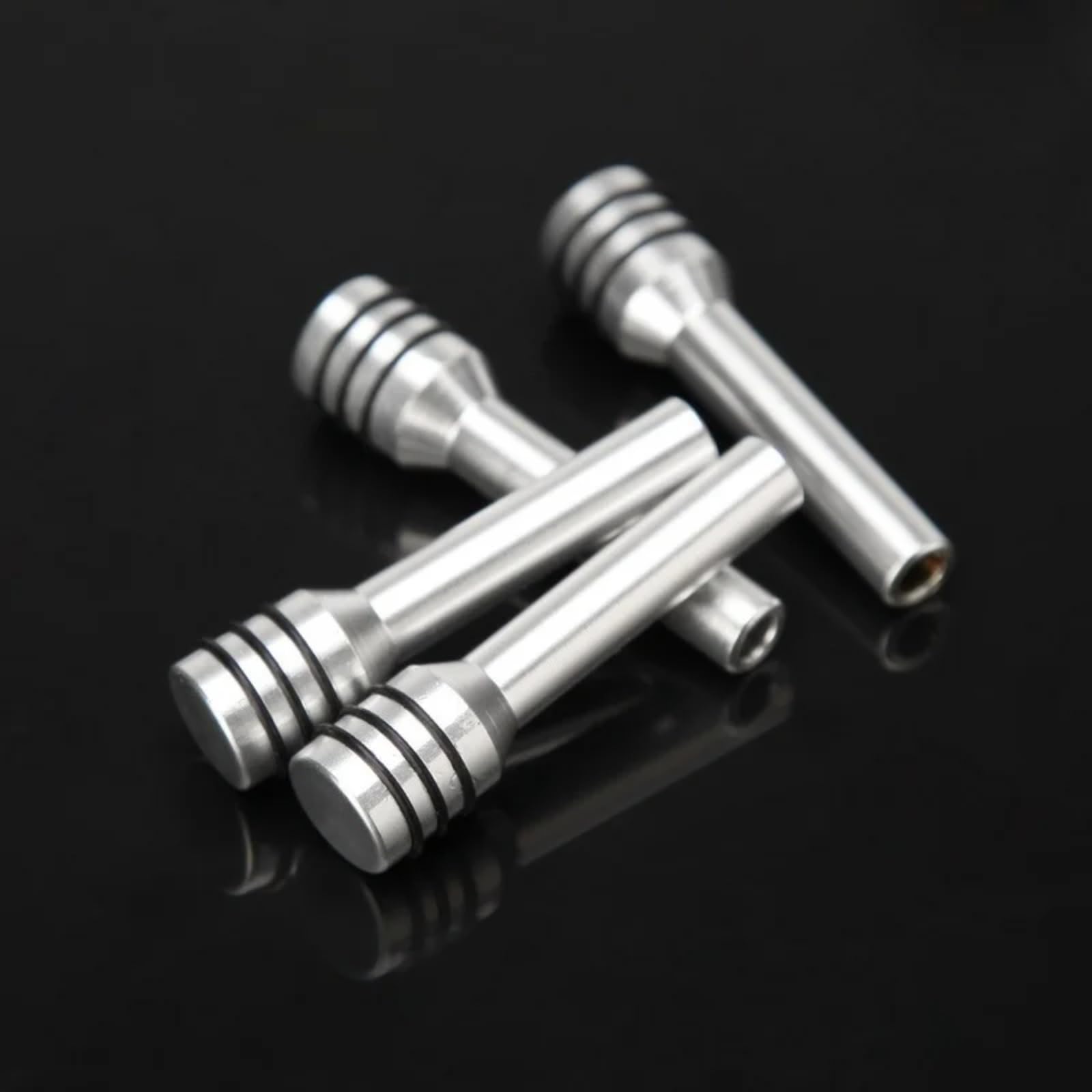 PUNICS AutoZugstiftknöpfe Kompatibel Mit Vw Für Golf MK3 MK4 4 Stück Auto-Innentürverriegelungsstifte Türverriegelungsbolzen Pin Knob Stick Modifikationsteile(Silver) von PUNICS