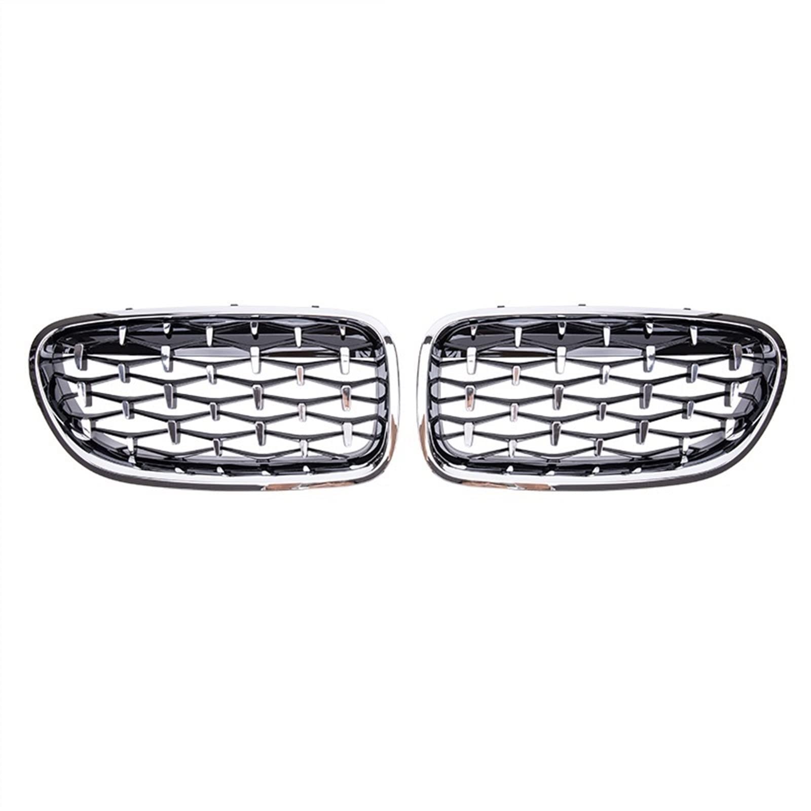 PUNICS Frontgrill Kompatibel Mit 5er 520 523 525 Für F10 F18 2010 2011 2012 2013 Nierengitter Lufteinlass Grill Auto Frontgitter Stoßstange Motorhaube Obere Gitterabdeckung(Silver) von PUNICS