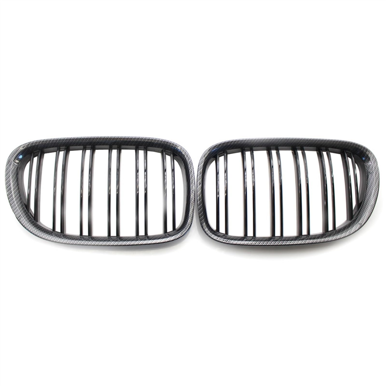 PUNICS Frontgrill Kompatibel Mit F01 F02 2009 2010 2011 2012 2013 2014 2015 Auto Vorne Nierengitter Lufteinlass Grill Stoßstange Haube Obere Grillabdeckung(Carbon Fiber) von PUNICS