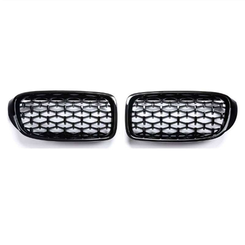 PUNICS Frontgrill Kompatibel Mit GT F34 2012 2013 2014 2015 2016 2017 2018 2019 Auto Snap-on Air Intake Grill Front Nierengitter(Gloss Black) von PUNICS