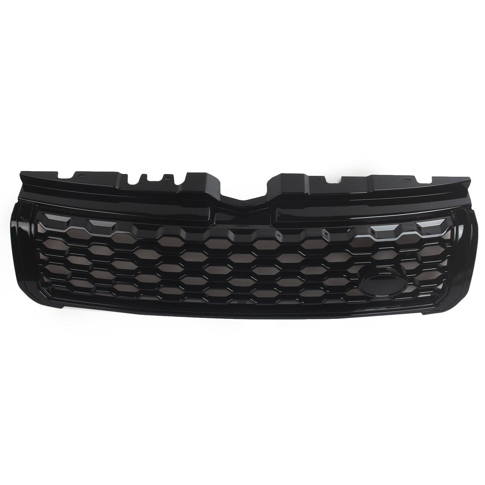 PUNICS Frontgrill Kompatibel Mit Land Für Rover Für Range Für Rover Für Evoque 2010 2011 2012 2013 2014 2015 2016 2017 2018 Obere Stoßstange Ansaughaube Vorderer Kühlergrill Lüftungsgitter(Black) von PUNICS