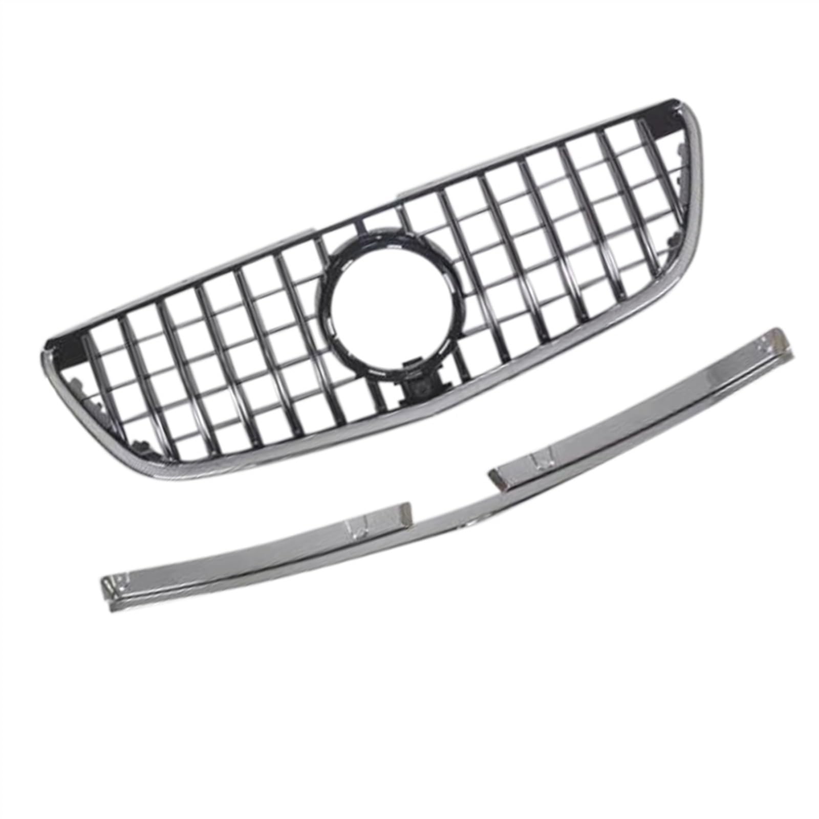 PUNICS Frontgrill Kompatibel Mit Mercedes, Für Benz, Für Vito, Für V260 W447 2016 2017 2018, Frontgrill, Auto-Oberstoßstangenhaube, Mesh-Kühler-Entlüftungsgitter von PUNICS