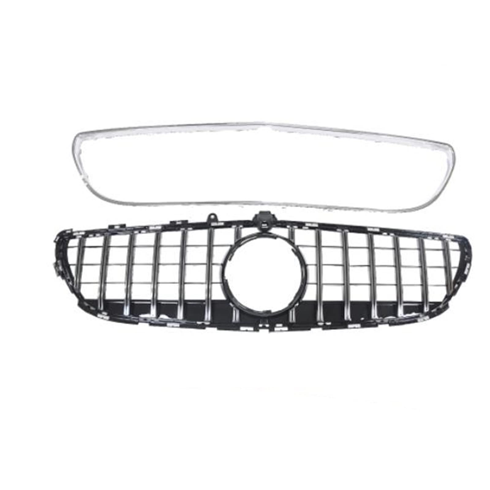 PUNICS Frontgrill Kompatibel Mit Mercedes Für Benz Für CLS W218 GT R CLS400 CLS500 CLS550 2015 2016 2017 2018. Auto-Netzkühler, Obere Stoßstange, Haube, Frontgrill, Lüftungsgitter von PUNICS