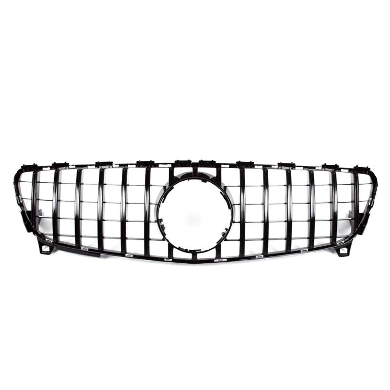 PUNICS Frontgrill Kompatibel Mit Mercedes Für Benz Für W176 A250 A200 A45 A-Klasse 2016 2017 2018 Frontgrill Auto Oberstoßstange Haube Mesh Grid Kit von PUNICS