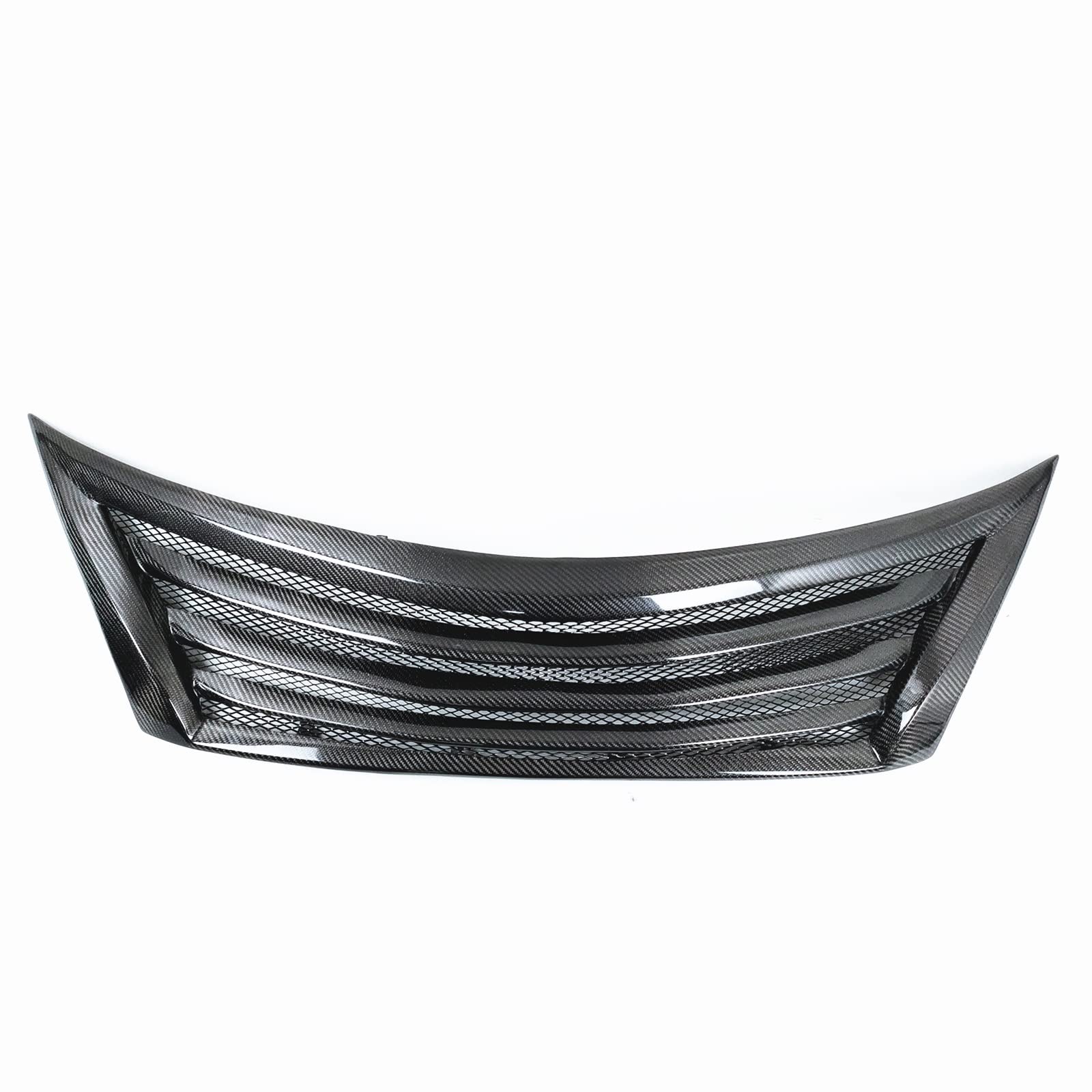 PUNICS Frontgrill Kompatibel Mit Nissan Für Teana Für Altima 2013 2014 2015 Frontgrill Kohlefaser Racing Grills Ersatz Obere Stoßfängerhaube Mesh Body Kit Grid von PUNICS