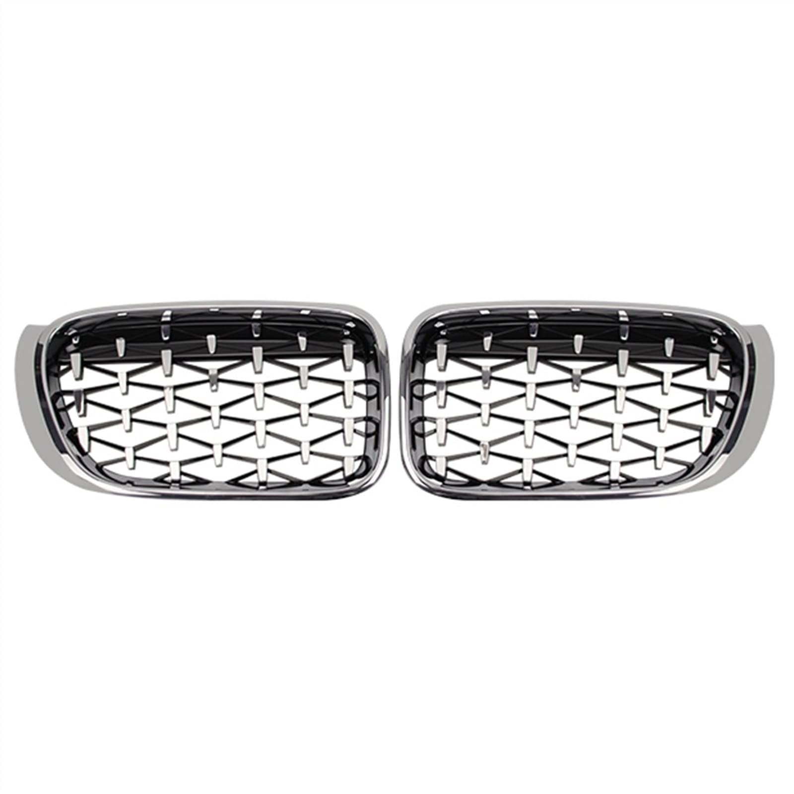 PUNICS Frontgrill Kompatibel Mit X3 X4 F25 F26 2014 2015 2016 2017 Nierengitter Lufteinlass Grill Auto Frontgitter Stoßstange Haube Obere Gitterabdeckung(Silver) von PUNICS