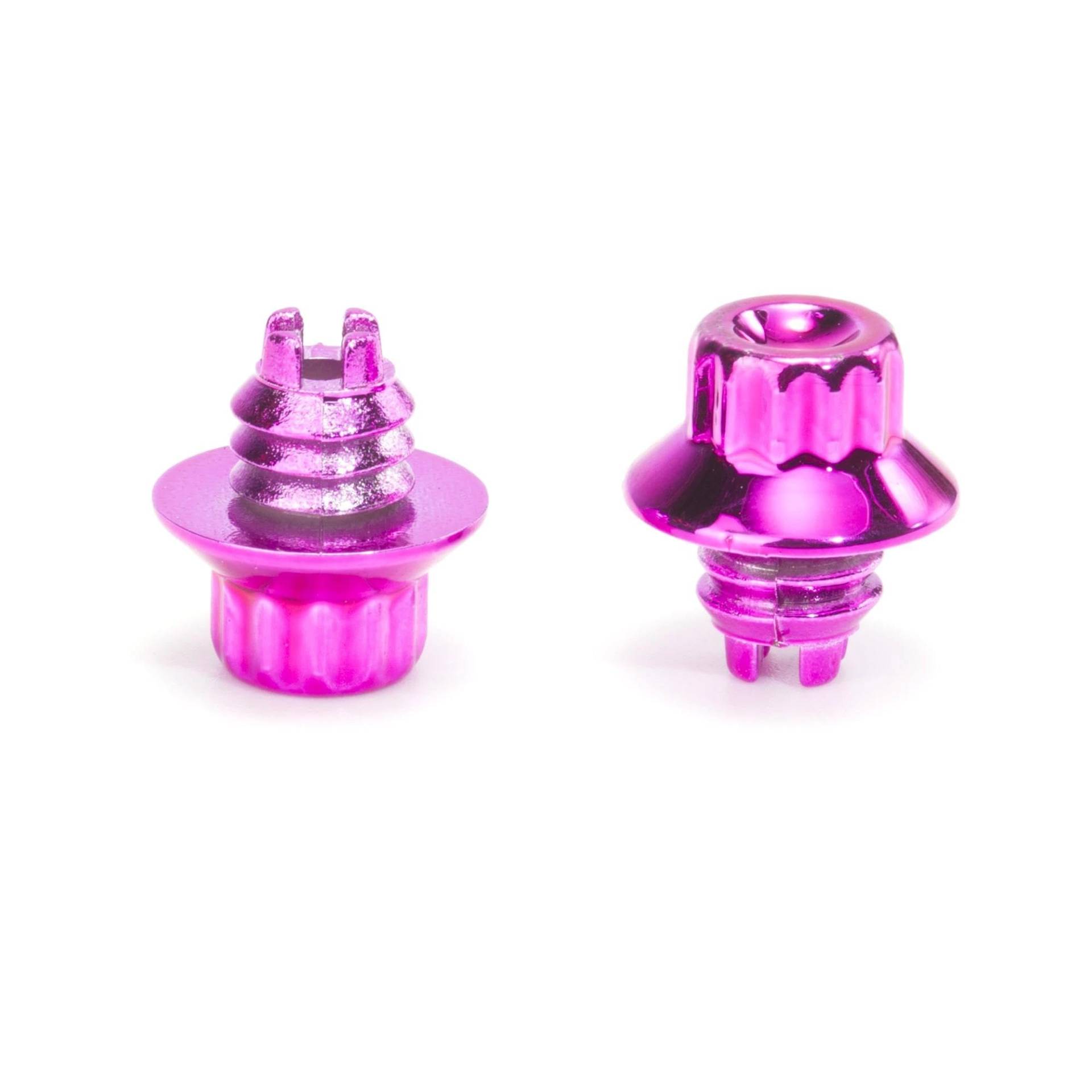 PUNICS Universal Auto Kappe Lip Schraube Bolzen Reifen Felge Rad Muttern Dekorationt Außen Zubehör 25 Stücke 13mm Radnabenmuttern(Purple) von PUNICS