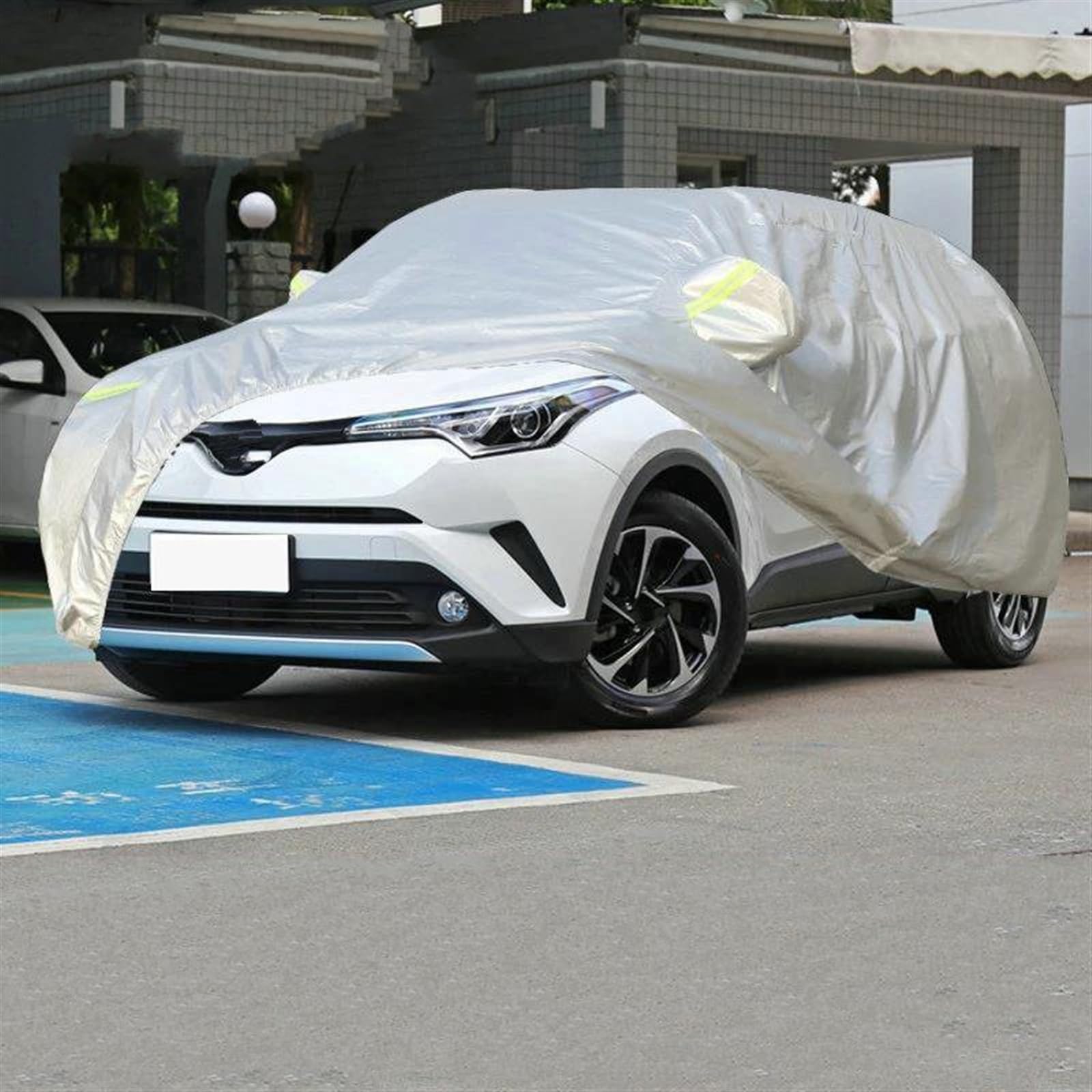 PUNICS Vollgarage Autoplane Kompatibel Mit Toyota Für CHR 2016 2017 2018 2019 2020 2021 Vollständige Autoabdeckungen, Wasserdichter Sonnenschutz, Auto-Außenhülle, Autoschutzabdeckung von PUNICS