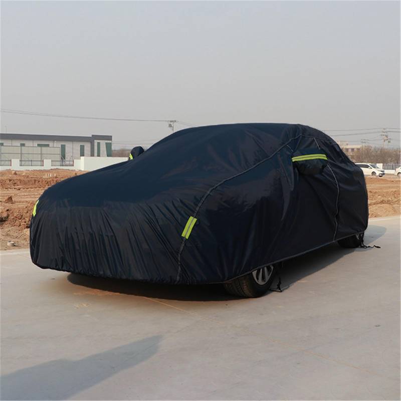 PUNICS Vollgarage Autoplane Kompatibel mit SUV Sedan Hatchbackover Universal Full Car Cover Outdoor Schnee EIS Sonnenschutz Abdeckung Auto Außenzubehör(3S) von PUNICS