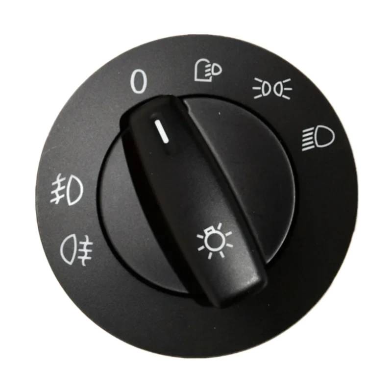 PUNICS scheinwerferschalter lichtsensor Kompatibel Mit VW Für Touran 1T1 1T2 2003 2004 2005 2006 2007 2008 2009 2010 Auto-Scheinwerferschalter, Lampenknopf-Steuerschalter 1K0941431N von PUNICS