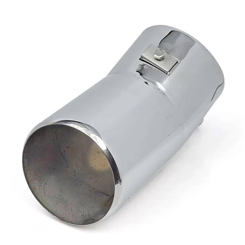 Abgasrohr Für Toyota Für Land Für Cruiser Für Lexus Für Lx570 Automobil 1Pc Auto Schwanz Throat Auspuffrohr Schalldämpfer Auto Abgasrohr(1Pc Plug-in Silvery) von PUQWRIM