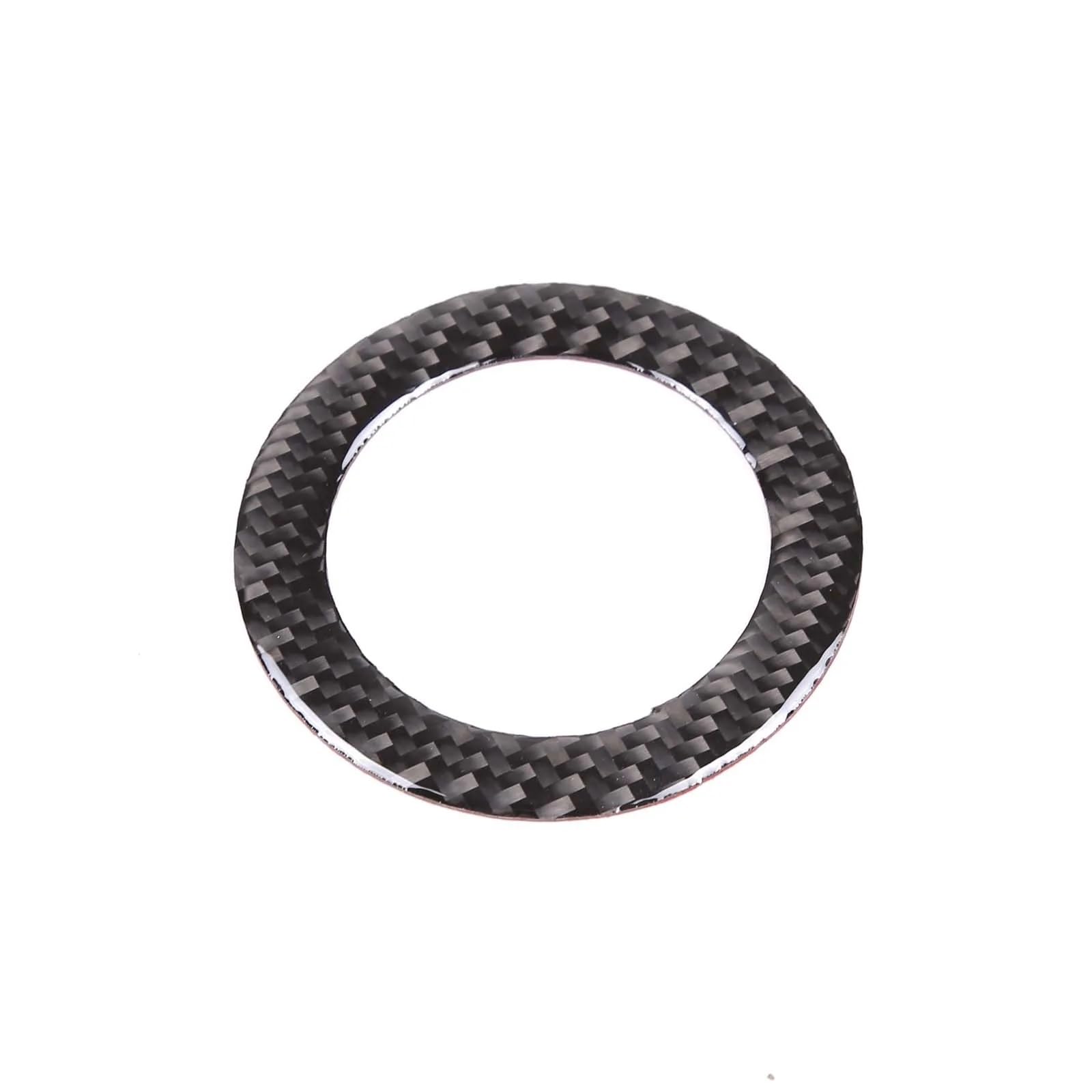 Automobilinnenraum Für 3 Serie Für E46 1998 1999 2000 2001 2002 2003 2004 Weiche Carbon Faser Auto Lenkrad Logo Ring Abdeckung Trim Aufkleber Auto Zubehör Innenverkleidung Mittelkonsole(A Carbon Fiber von PUQWRIM