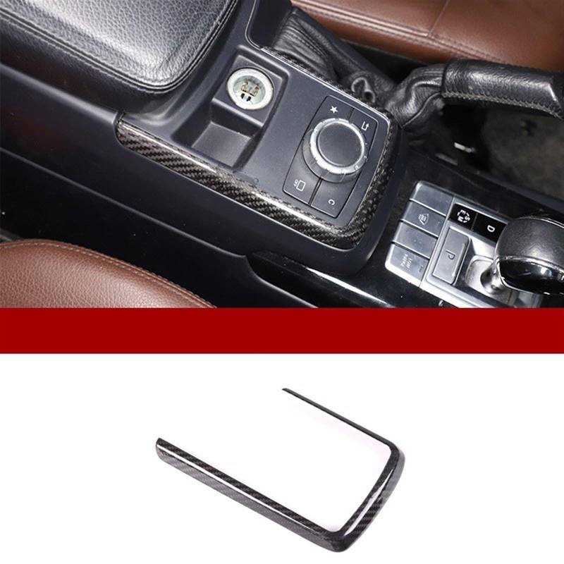 Automobilinnenraum Für Benz Für G Klasse Für W463 2012 2013 2014 2015 2016 2017 2018 Carbon Fiber Car Center Konsole Modus Taste Panel Rahmen Aufkleber Auto Zubehör Innenverkleidung Mittelkonsole(B) von PUQWRIM