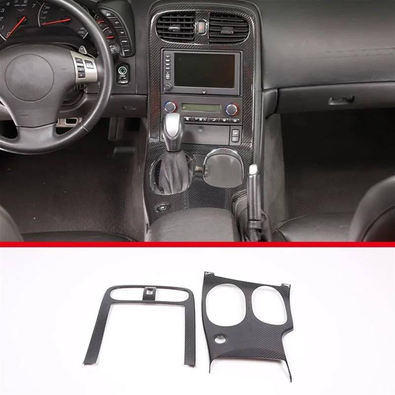 Automobilinnenraum Für Chevrolet Für Corvette Für C6 2005 2006 2007 2008 2009 2010 2011 2012 2013 Auto Mittelkonsole Getriebe Panel Dekorative Abdeckung Innenzubehör Innenverkleidung Mittelkonsole(Sty von PUQWRIM