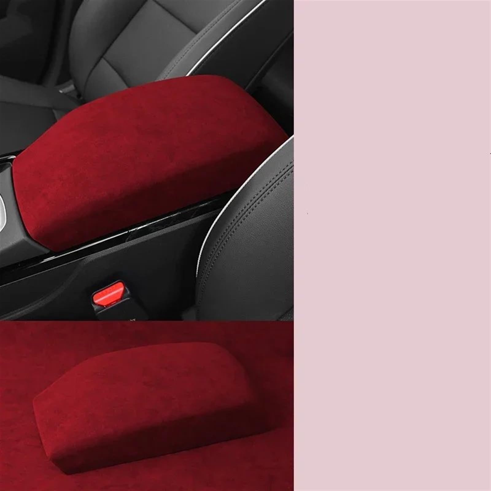 Automobilinnenraum Für Hyundai Für Tucson 2019 2021 2022 2023 Auto Armlehne Lagerung Box Panel Pad Abdeckung Center Konsole Box Deckel Innen Trim Innenverkleidung Mittelkonsole(WineRed) von PUQWRIM