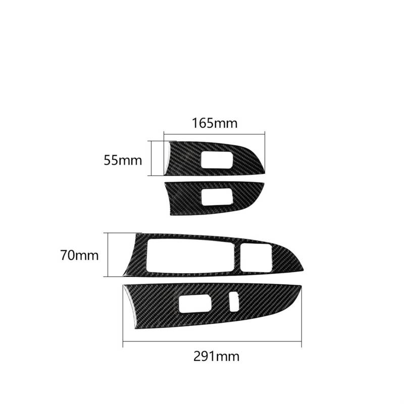 Automobilinnenraum Für Lexus Für IS Für IS250 300 Für 350c 2006 2007-2012 Fensterheber Schalter Heben Panel Dekoration Abdeckung Trim Aufkleber Aufkleber Auto Zubehör Innenverkleidung Mittelkonsole(Le von PUQWRIM