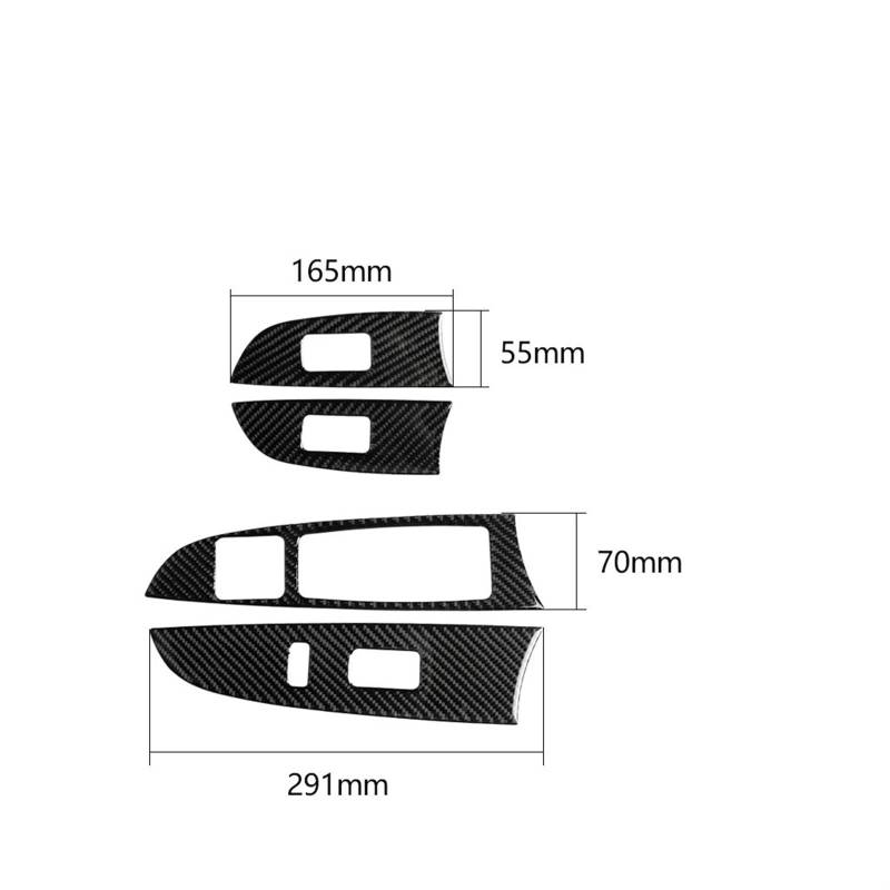 Automobilinnenraum Für Lexus Für IS Für IS250 300 Für 350c 2006 2007-2012 Fensterheber Schalter Heben Panel Dekoration Abdeckung Trim Aufkleber Aufkleber Auto Zubehör Innenverkleidung Mittelkonsole(Ri von PUQWRIM