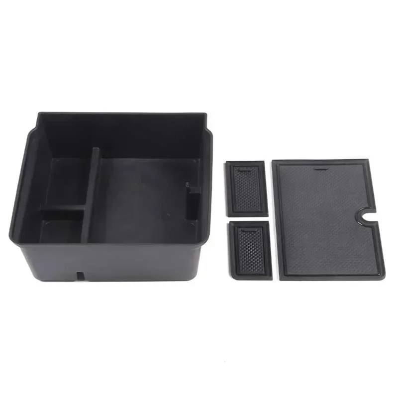 Automobilinnenraum Für Tesla Für Modell 3 2023 2024 ABS Styling Center Console Armlehne Storage Box Organizer Auto Innen Zubehör Innenverkleidung Mittelkonsole(Style A) von PUQWRIM