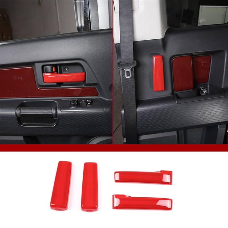 Automobilinnenraum Für Toyota Für FJ Für Cruiser 2007 2008 2009 2010 2011 2012-2021 Innenmodifikation ABS Auto Mittelkonsole Schutzabdeckung Dekoratives Patch-Zubehör Innenverkleidung Mittelkonsole(4) von PUQWRIM