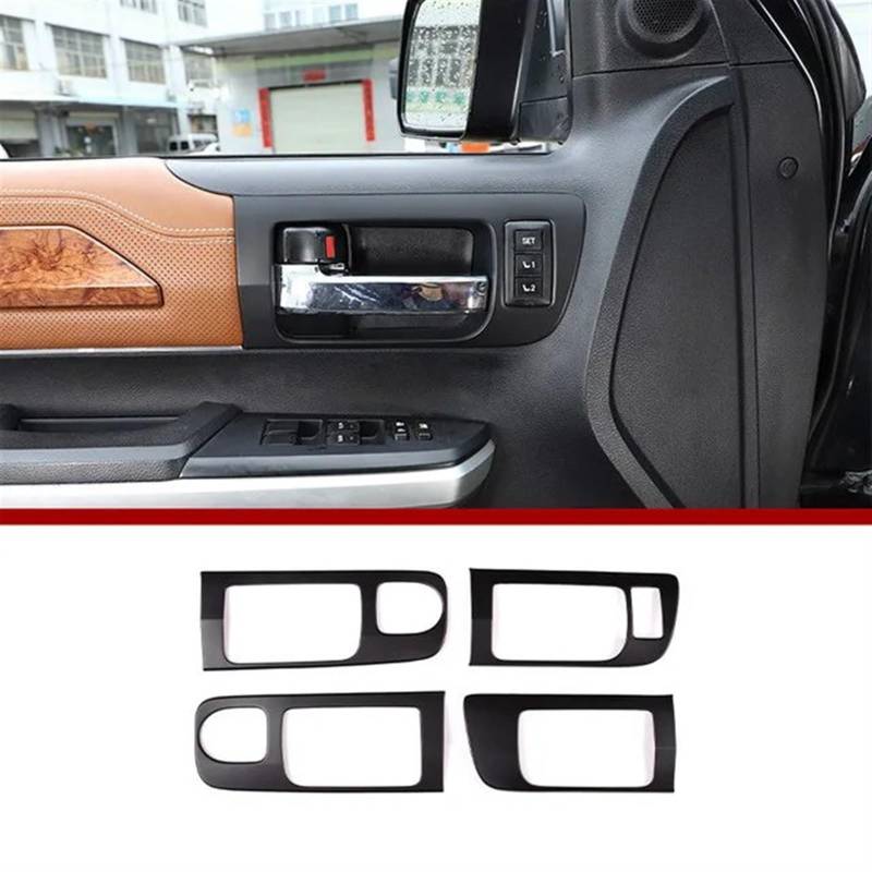 Automobilinnenraum Für Toyota Für Tundra 2014 2015 2016 2017 2018-2021 ABS Innen Auto Zentrale Konsole Wasser Tasse Panel Abdeckung Fensterheber Schalter Dashboard Trim Innenverkleidung Mittelkonsole( von PUQWRIM