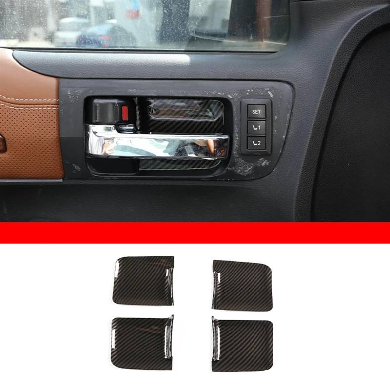 Automobilinnenraum Für Toyota Für Tundra 2014 2015 2016 2017-2021 Fensterheber Schalter Dashboard Trim Navigation Panel Rahmen Abdeckung ABS Carbon Faser Innenleisten Innenverkleidung Mittelkonsole(17 von PUQWRIM