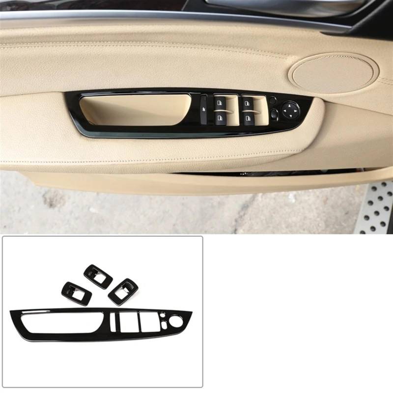 Automobilinnenraum Für X5 Für X6 Für E70 Für E71 2008 2009 2010 2011 2012 2013 ABS Auto Getriebe Panel Aufkleber Lenkrad Trim Streifen Rahmen Abdeckung Auto Zubehör Innenverkleidung Mittelkonsole(10) von PUQWRIM