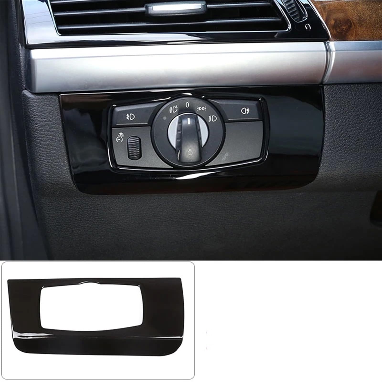 Automobilinnenraum Für X5 Für X6 Für E70 Für E71 2008 2009 2010 2011 2012 2013 ABS Auto Getriebe Panel Aufkleber Lenkrad Trim Streifen Rahmen Abdeckung Auto Zubehör Innenverkleidung Mittelkonsole(1) von PUQWRIM