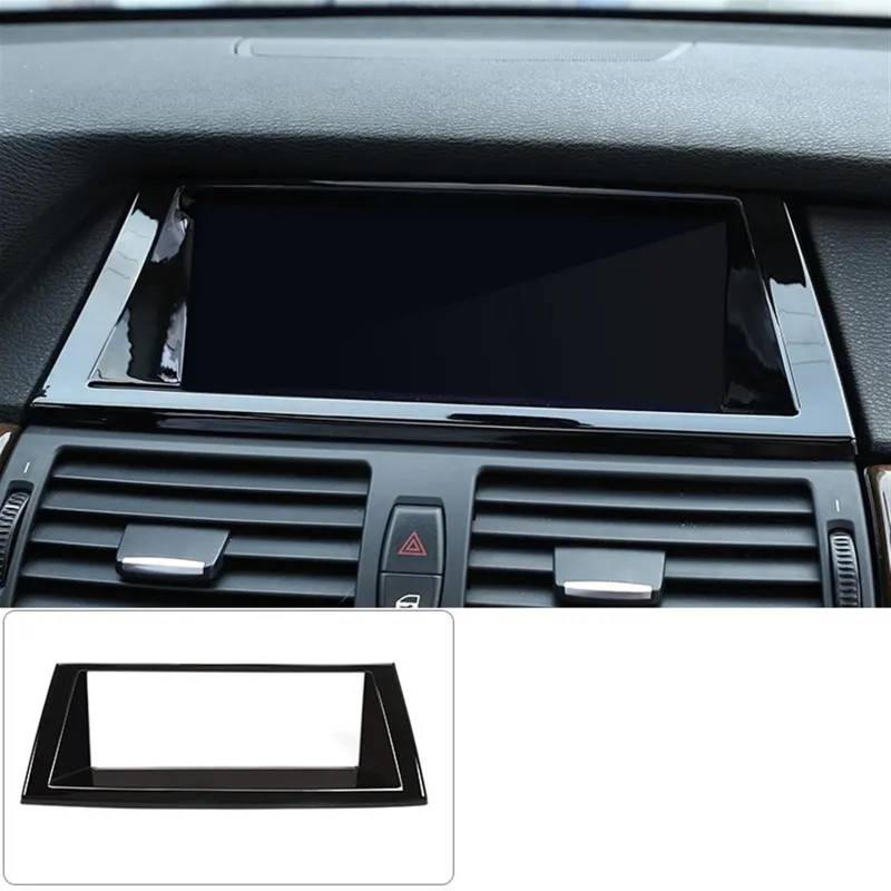 Automobilinnenraum Für X5 Für X6 Für E70 Für E71 2008 2009 2010 2011 2012 2013 ABS Auto Getriebe Panel Aufkleber Lenkrad Trim Streifen Rahmen Abdeckung Auto Zubehör Innenverkleidung Mittelkonsole(4) von PUQWRIM