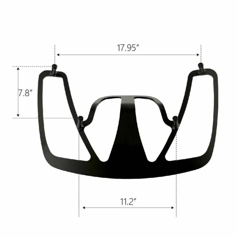 Gepäckträger Hinten Für Goldwing Für GL1800 Für GL 1800 2001 2002 2003 2004 2005 2006 2007 2008 2009 2010 2011 2012 2013 2014-2017 Motorrad-Heckkofferraum-Gepäckträger Gepäckträger Rücksitz Träger(Chr von PUQWRIM