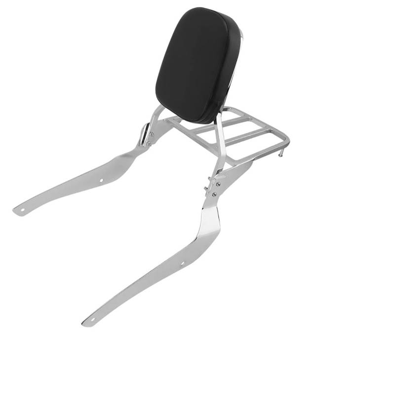 Gepäckträger Hinten Für Suzuki Für Boulevard Für C50 Für Intruder Für Volusia Für VL800 2001 2002-2011 Motorrad Chrom Beifahrerrückenlehne Sissy Bar Gepäckträgerpolster Gepäckträger Rücksitz Träger von PUQWRIM