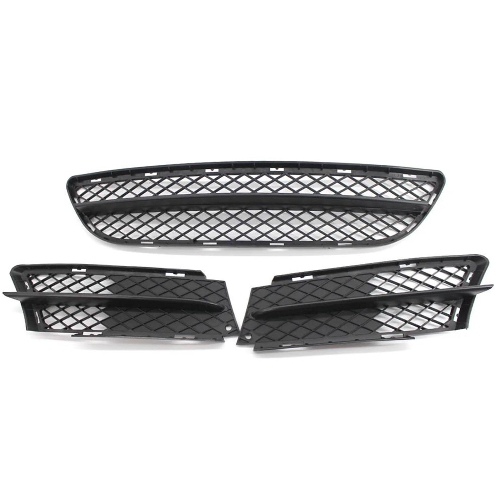 Kühlergitter Frontstoßstange Unterer Kühlergrill Für 3er E90 Limousine 2005 2006 2007 2008 Luftstrom Außengrill Center Grille Abdeckung Trim Auto Front Gitter(3pcs Set) von PUQWRIM