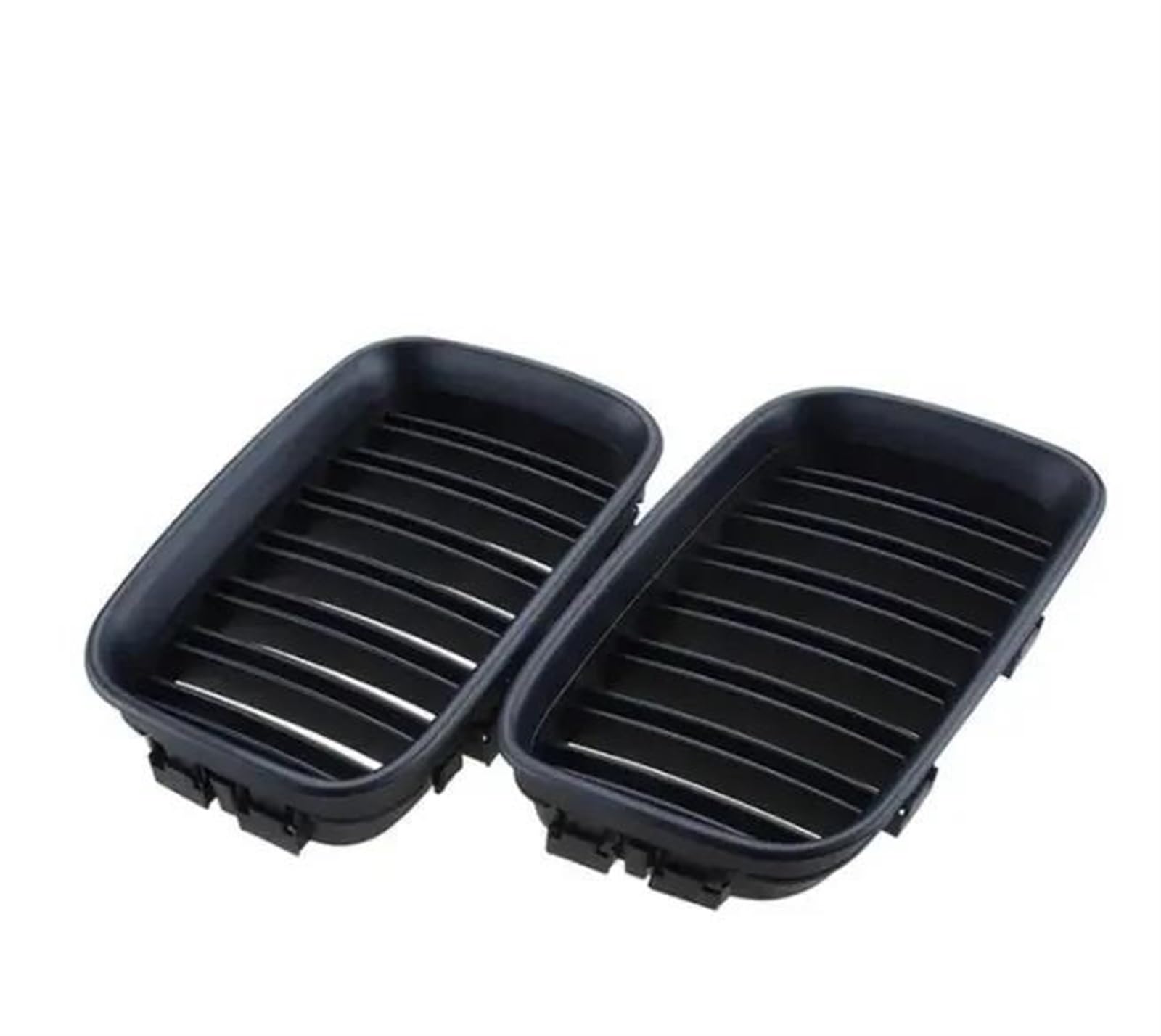 Kühlergitter Kühlergrill ABS Front Ersatz Haube Niere Grill Zubehör Für E36 1992 1993 1994 1995 1996 318i 323i 325i 320i 328i Auto Front Gitter(Matt black dual) von PUQWRIM