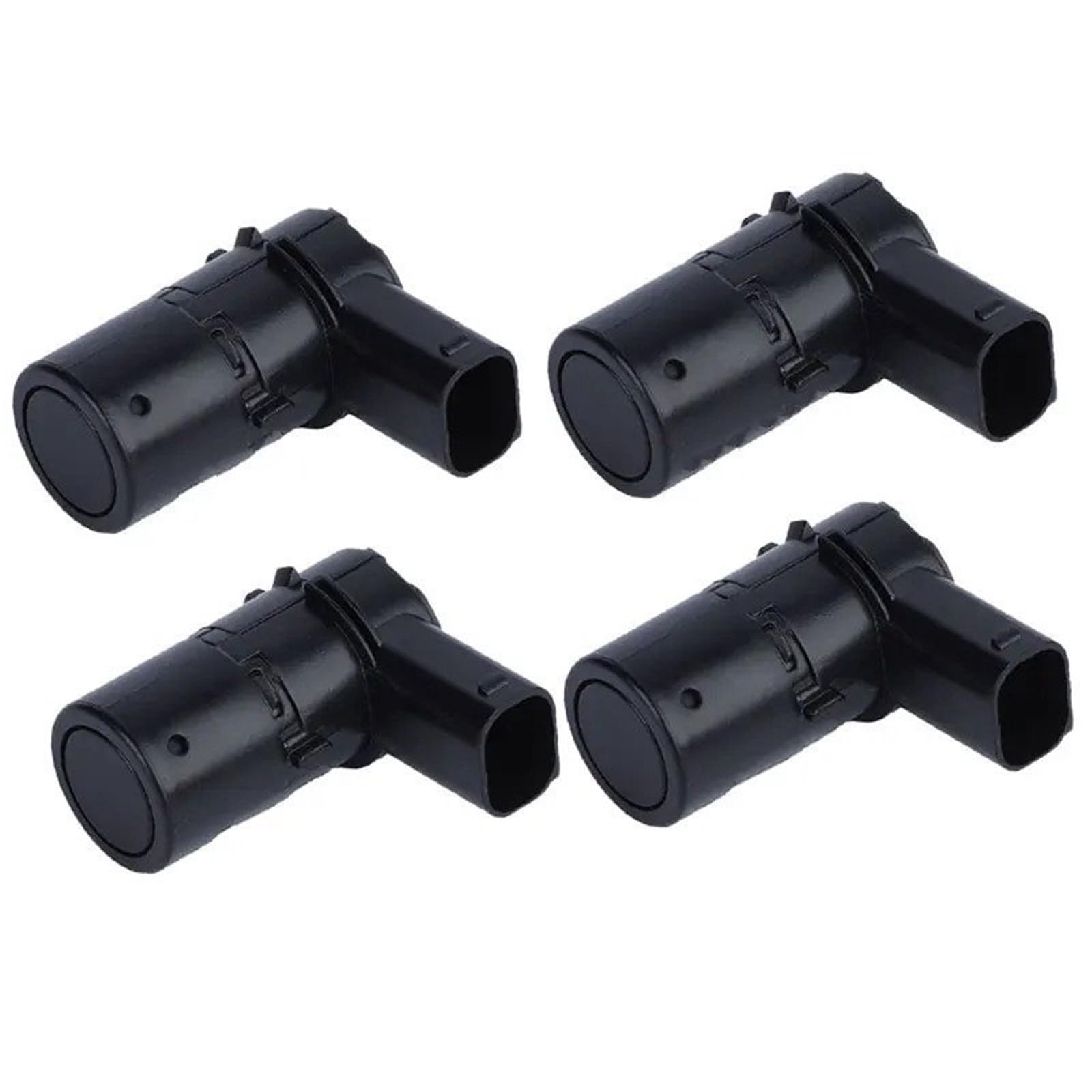 Parksensor Für Peugeot 207 Für Citroen Für C4 9653849080 PDC Parkplatz Sensor Stoßstange Reverse Assist Auto Parken Sensor System(4PCS Black) von PUQWRIM